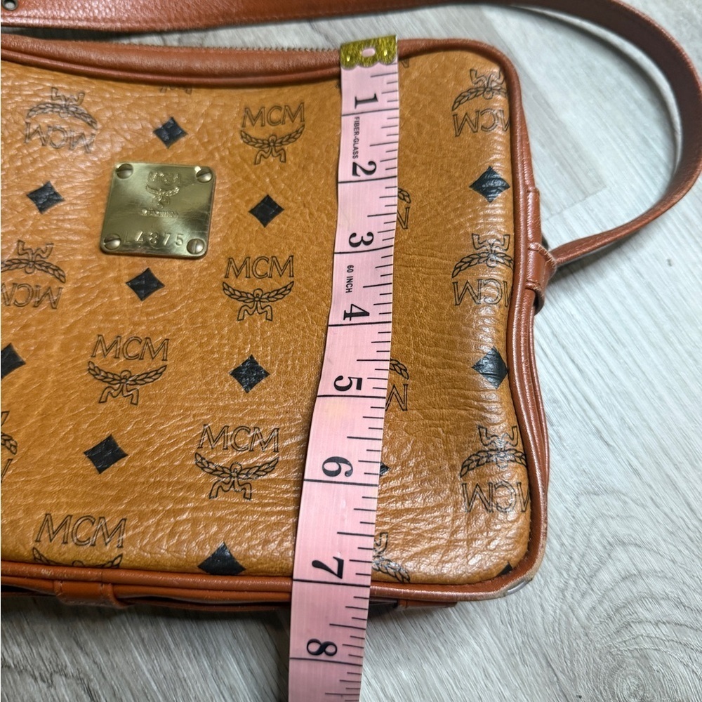 MCM Brown Leather Crossbody Bag - Picture 11 of 12